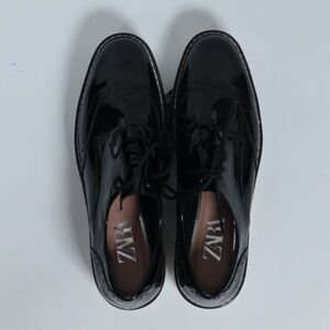 Zara Women's Black Oxford Shoes